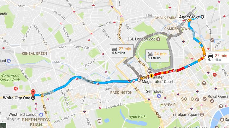 bike route in London