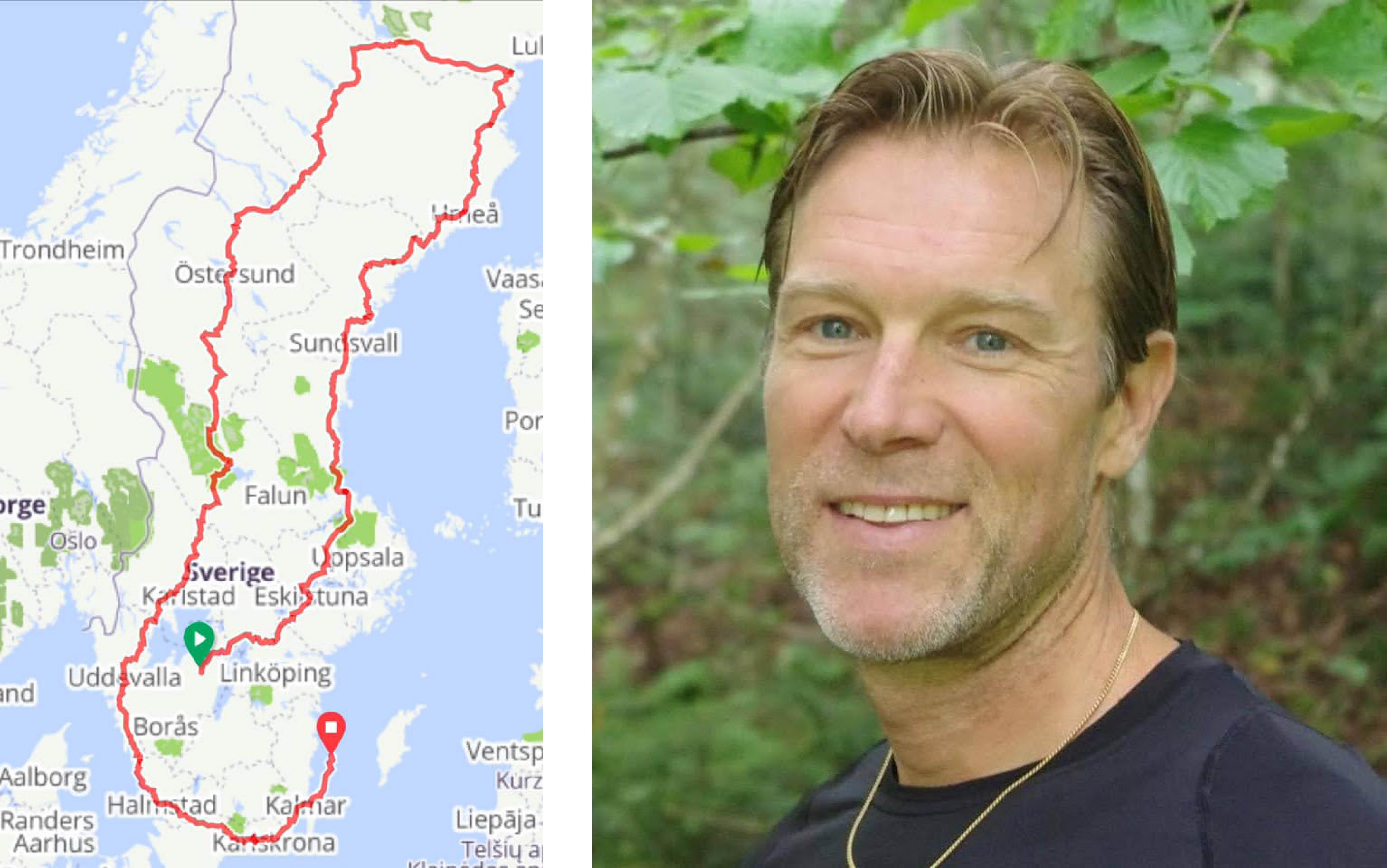 Stefan Wendt ska cykla genom Sveriges alla landskap. En cykeltur på 340 mil som ska ta 17 dagar.