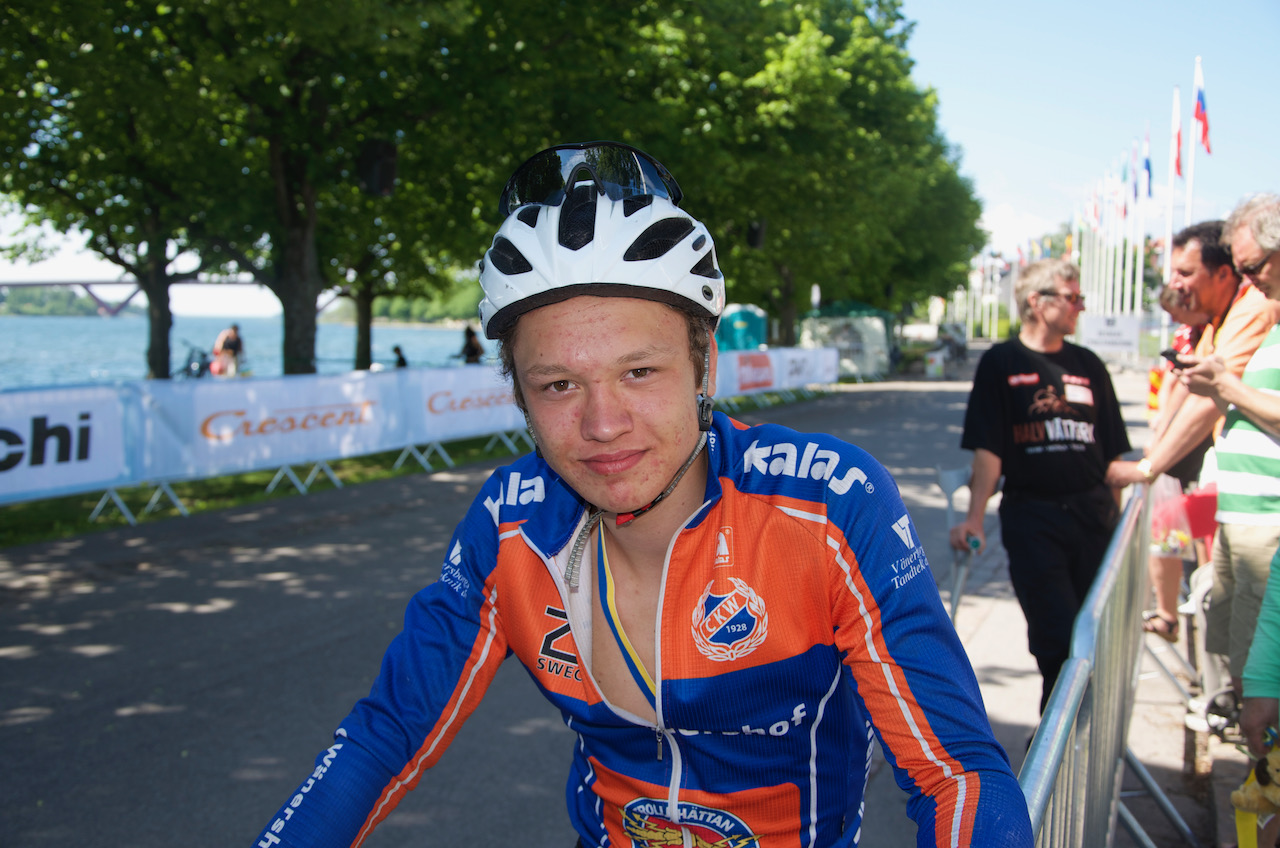 18-årige Nils van der Poel efter Halvvättern 2014
