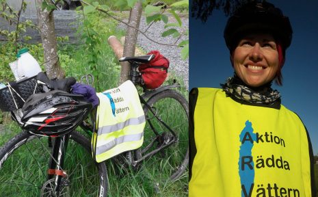 Ylva Thorsson vill rädda Vättern, genom att cykla. Under året ska hon trampa 300 mil och uppmärksamma vikten av att skydda sjön.