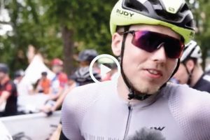 Hugo Andersson var bland de första i första startled i årets MTB-Vättern och han var riktigt förväntansfull inför loppet.