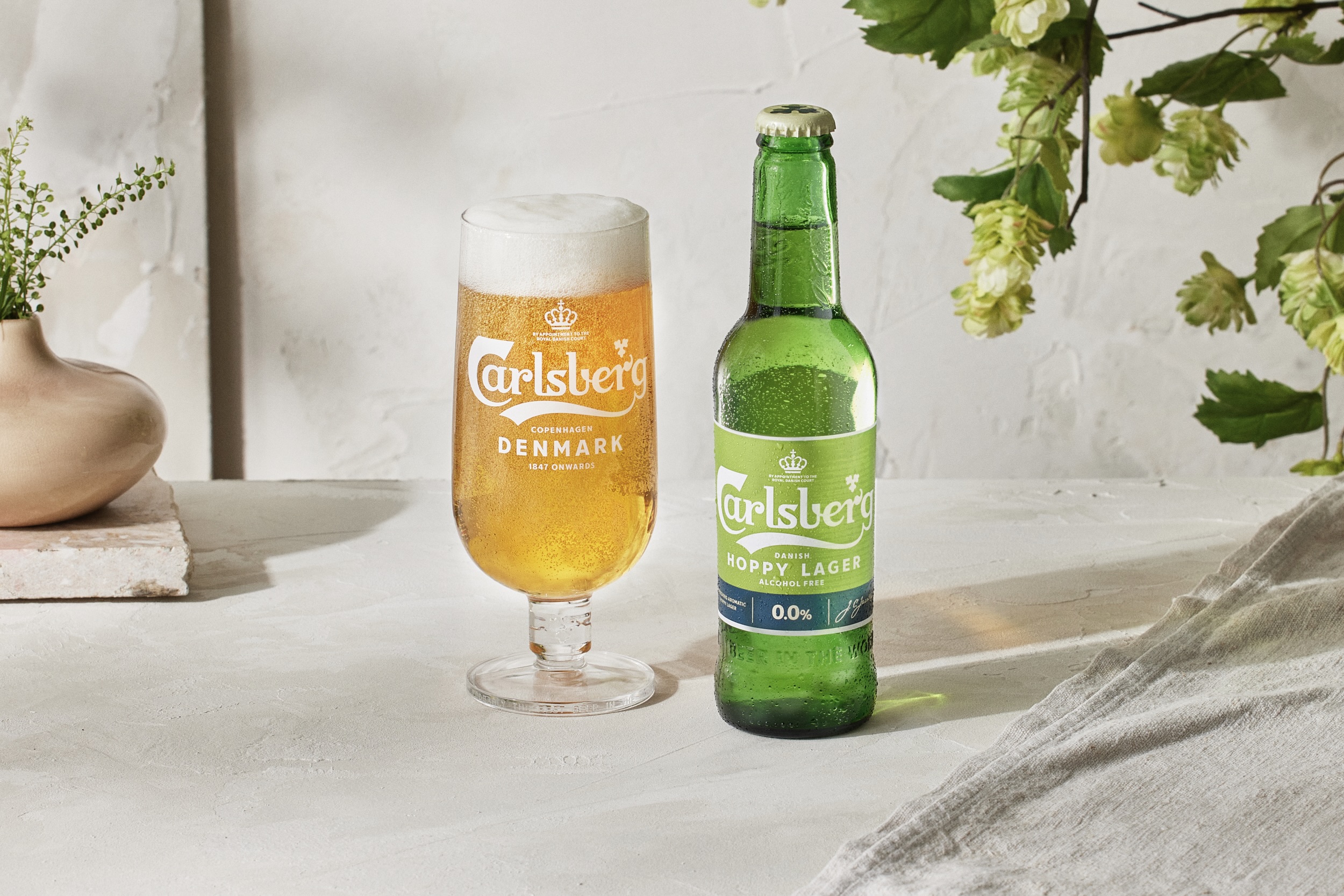 Hoppy Lager är en nyhet i Carlsbergs alkoholfria sortiment.