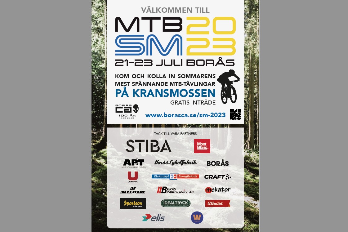 Borås Cykelamatörer hälsar välkomna till MTB-SM 2023.