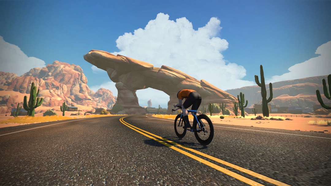 zwift cyklist i watopia