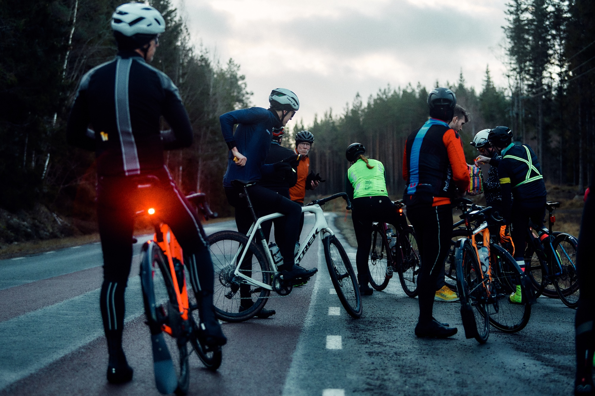 Det är något speciellt med vintercykling. 2024 cyklades i princip hela loppet på snö- och isfria vägar.