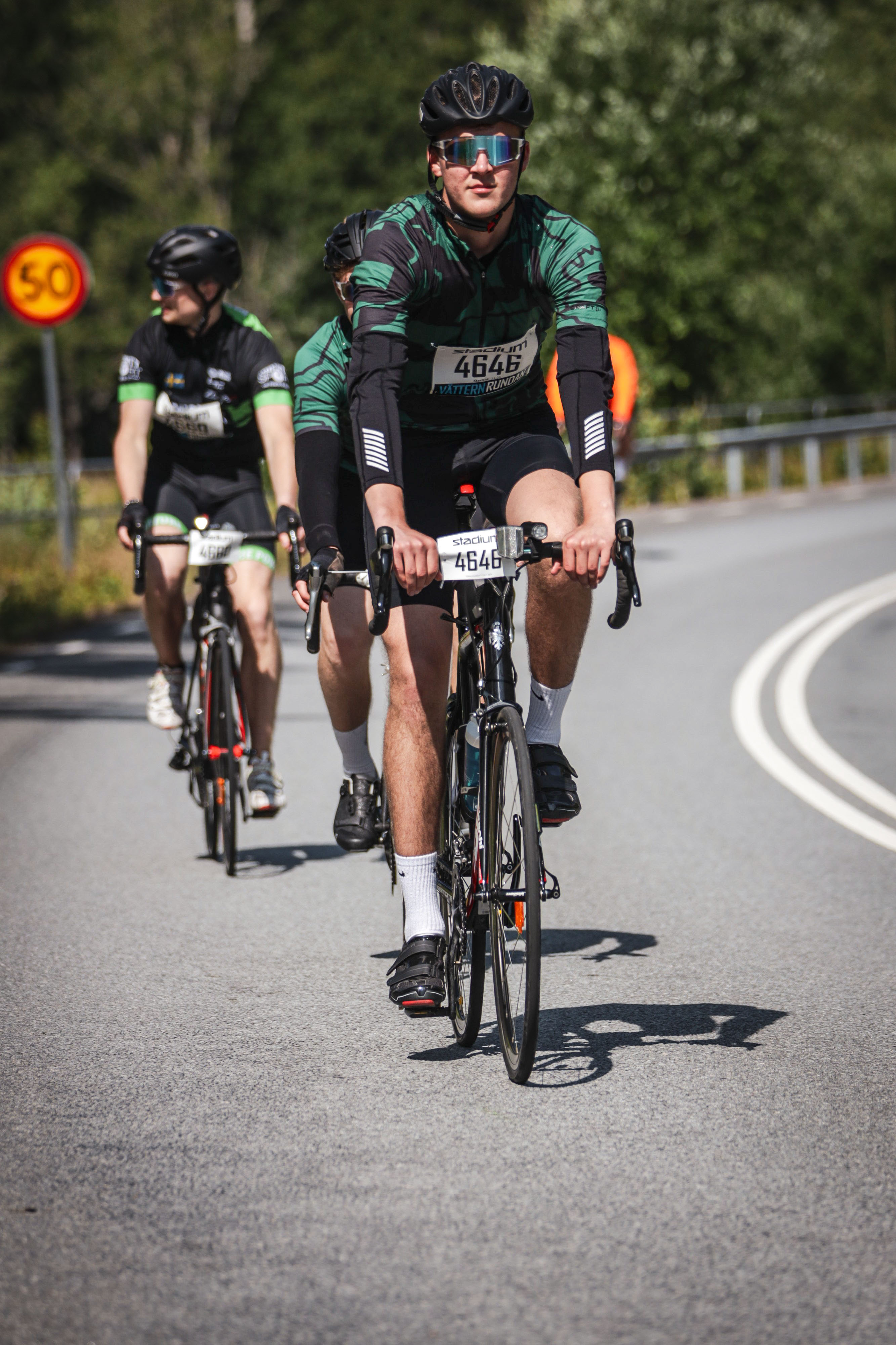 Oscar Petersson cyklandes under Vätternrundan 315 km 2024.