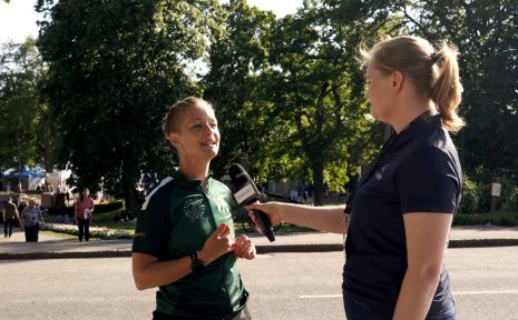 Johanna Svensson intervjuas av Cykla.se