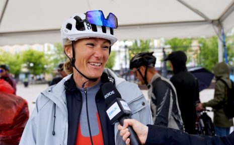 Johanna Petersson intervjuas.