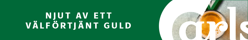 Carlsberg, toppbanner guld till alla juni 2026